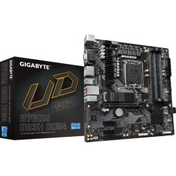 Produs Resigilat Placa de baza Gigabyte B760M DS3H DDR4 LGA1700, 4x sloturi ram, max.128GB, frecventa maxima suportata 5333MHz, 1x D-Sub, 2x DisplayPort, 1x HDMI, 1x PCIe x16, 2x PCIe x1, 2x M.2, 4x conectori SATA 6GB/s, 1x LAN 2.5Gbps, microATX