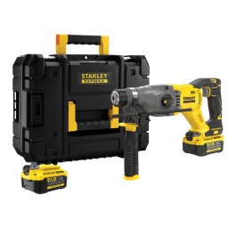 Ciocan rotopercutor cu acumulator 18V Stanley SFMCH900M22-QW, SDS plus, motor fara perii, energie de impact 2J, 2 x acumulator 4.0 Ah, incarcator si valiza transport