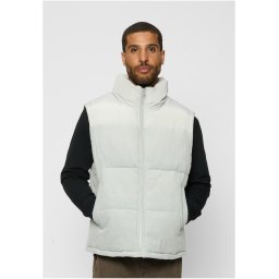 Corded vest made of light asphalt