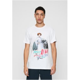 White T-shirt with Star Wars Leia logo