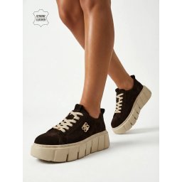 Teniși sport pentru femei din piele naturală