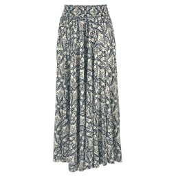 LASCANA Pantaloni largi crem / albastru marin