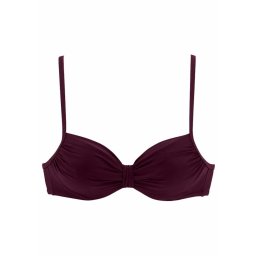 LASCANA Sutien costum de baie 'Kati' roșu bordeaux