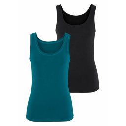 VIVANCE Top verde petrol / negru