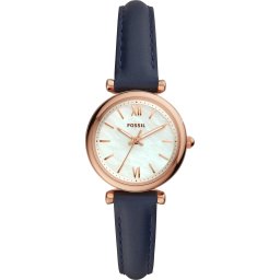 FOSSIL Ceas analogic albastru cobalt / auriu - roz / alb