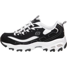 SKECHERS Pantofi cu șireturi 'Biggest Fan' negru / alb