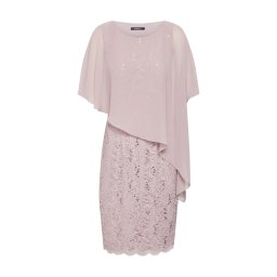 SWING Rochie gri taupe / roz pal