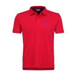 U.S. POLO ASSN. Tricou albastru deschis / roșu