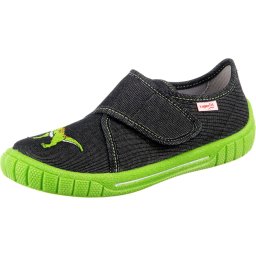 SUPERFIT Papuci de casă 'Bill' verde neon / roși aprins / negru amestecat / alb