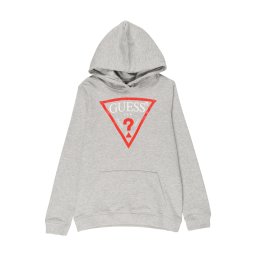 GUESS Bluză de molton gri / roșu / alb