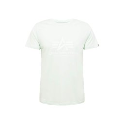 ALPHA INDUSTRIES Tricou verde mentă / alb
