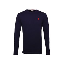 U.S. POLO ASSN. Tricou albastru marin / roșu