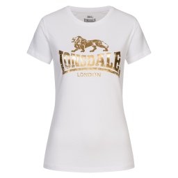 LONSDALE Tricou 'Bantry' auriu / alb