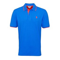 U.S. POLO ASSN. Tricou 'Fashion' albastru / roșu