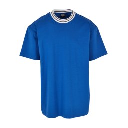 Urban Classics Tricou 'Kicker' albastru noapte / albastru regal / alb