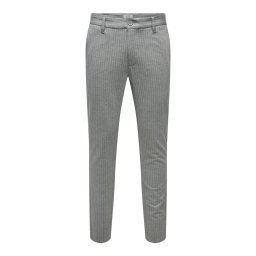 Only & Sons Pantaloni eleganți 'Mark' gri / alb