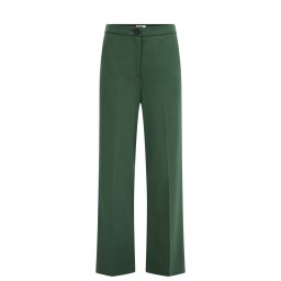 WE Fashion Pantaloni cu dungă verde închis