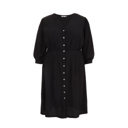 WE Fashion Rochie tip bluză negru