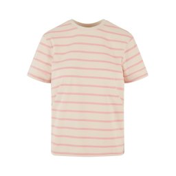 Urban Classics Tricou ecru / roz pal