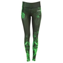 Winshape Pantaloni sport 'AEL102' verde smarald / verde neon