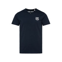 CAMP DAVID Tricou bleumarin / alb