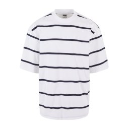 Urban Classics Tricou albastru marin / alb