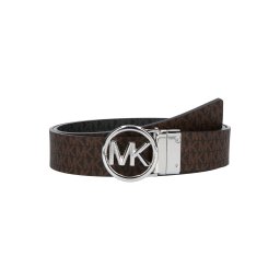 MICHAEL Michael Kors Curea maro / gri închis / negru / argintiu