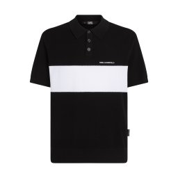 Karl Lagerfeld Tricou negru / alb