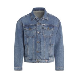 GUESS JEANS Geacă de primăvară-toamnă albastru denim
