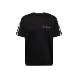 ARMANI EXCHANGE Tricou negru / alb