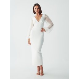 BWLDR Rochie 'JACOBS ' transparent / alb