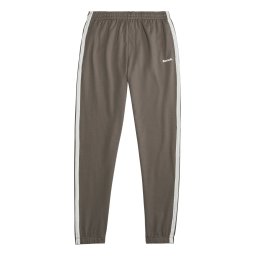 BENCH Pantaloni gri taupe / alb