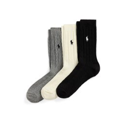 Polo Ralph Lauren Șosete gri / negru / alb natural