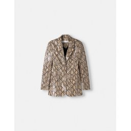Bershka Sacou alb kitt / maro închis / negru