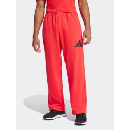ADIDAS SPORTSWEAR Pantaloni sport 'Essentials' roșu / negru