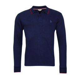 U.S. POLO ASSN. Tricou bleumarin / roșu / sângeriu
