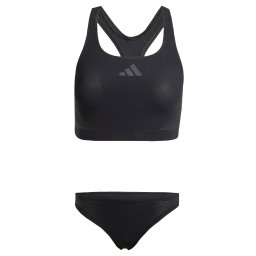 ADIDAS PERFORMANCE Costum de baie două piese 'Lanelux' gri închis / negru