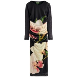 Next Rochie bej deschis / verde / roșu / negru
