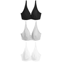 Next Sutien gri deschis / negru / alb