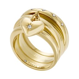 FOSSIL Inele 'Sadie' auriu / transparent