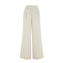 WE Fashion Pantaloni cutați crem