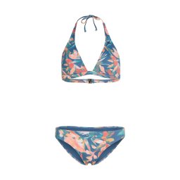 O'NEILL Costum de baie două piese 'Essentials Marga Cruz' safir / verde jad / corai / portocaliu piersică