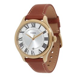 FOSSIL Ceas analogic 'Gilmore' maro / auriu