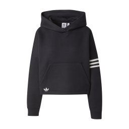 ADIDAS ORIGINALS Bluză de molton 'Neuclassics' negru / alb