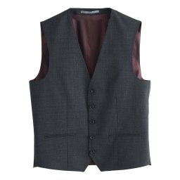 Next Vestă de costum 'Nova Fides' gri metalic