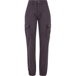 Urban Classics Pantaloni cu buzunare gri închis
