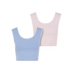 Urban Classics Top albastru / roz