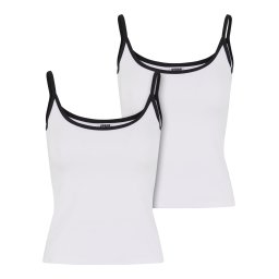 Urban Classics Top negru / alb