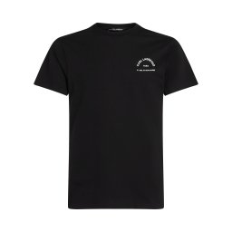 Karl Lagerfeld Tricou 'Rue St-Guillaume' negru / alb