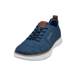 bugatti Sneaker low albastru amestec / maro / gri
